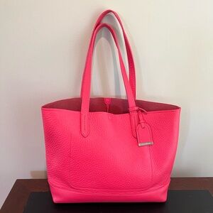Cole Haan Vibrant Pink Textured Tote